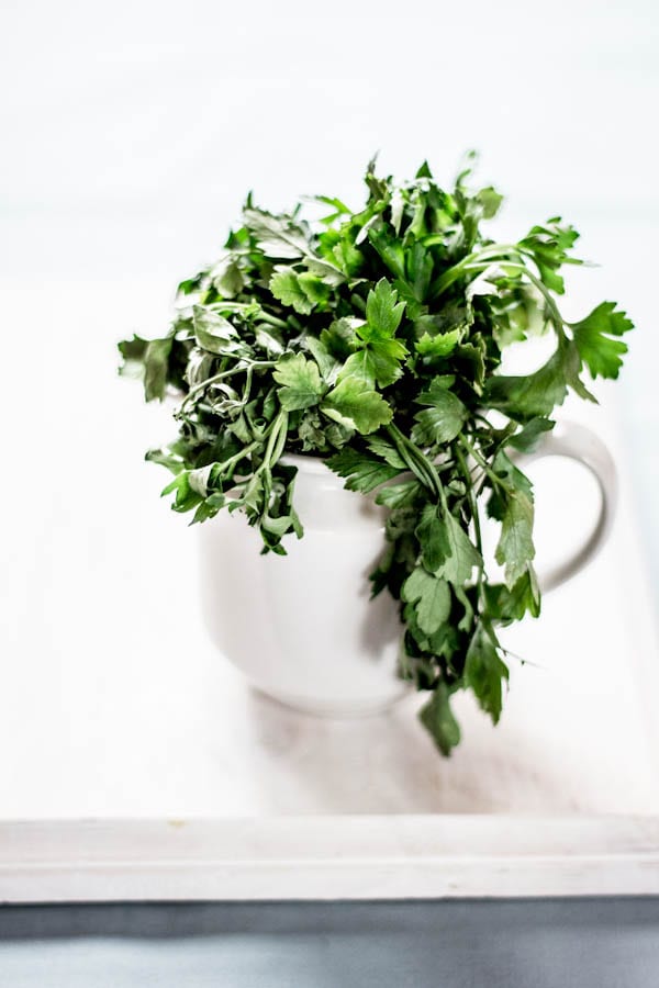 Drought Causes Parsley to Droop